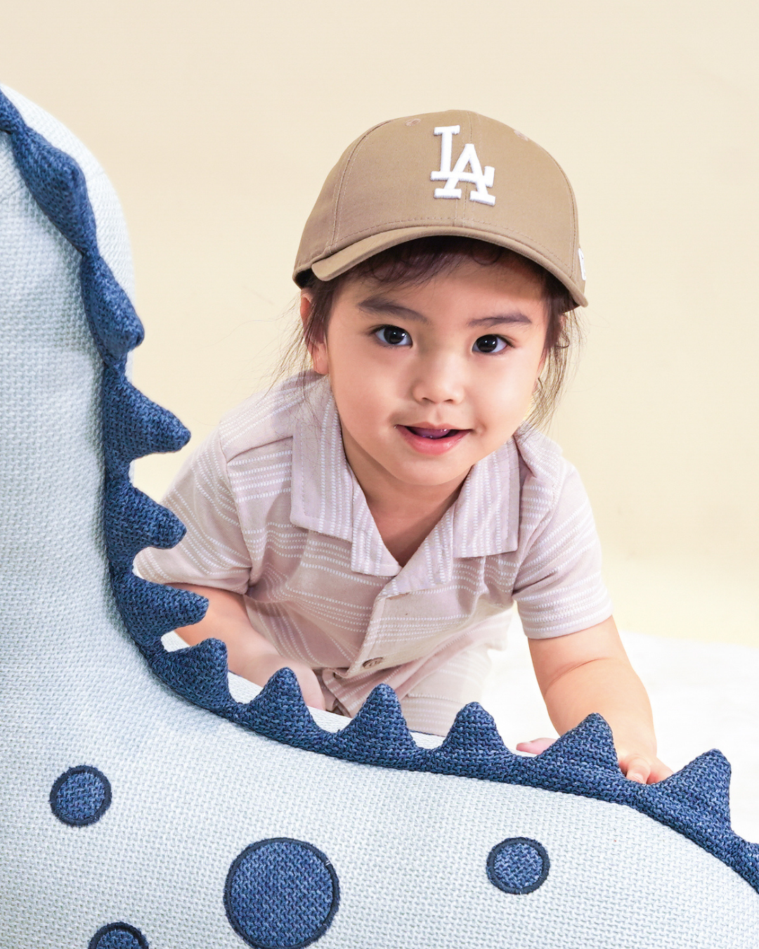 New Era LA Dodgers Kids Khaki